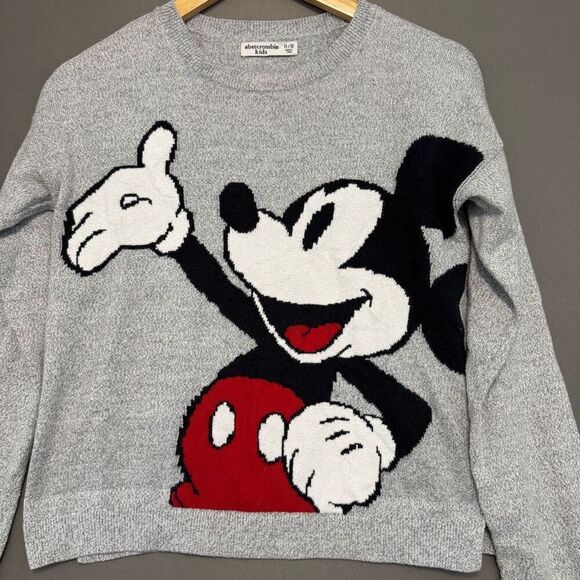 Abercrombie & Fitch x Disney Kids Size Large Micky Mouse Graphic Sweater - Picture 2 of 10